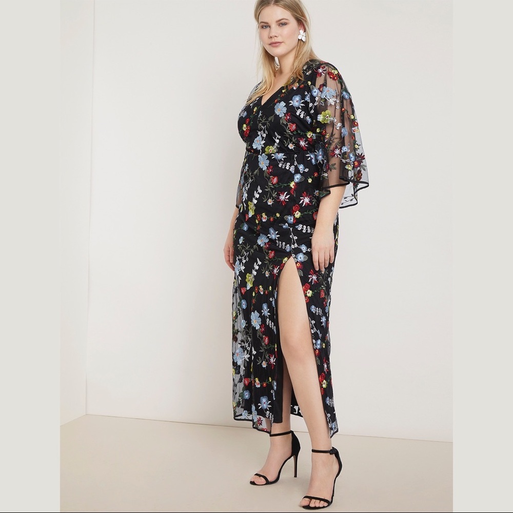 NWT Eloquii Embroidered Kimono Dress